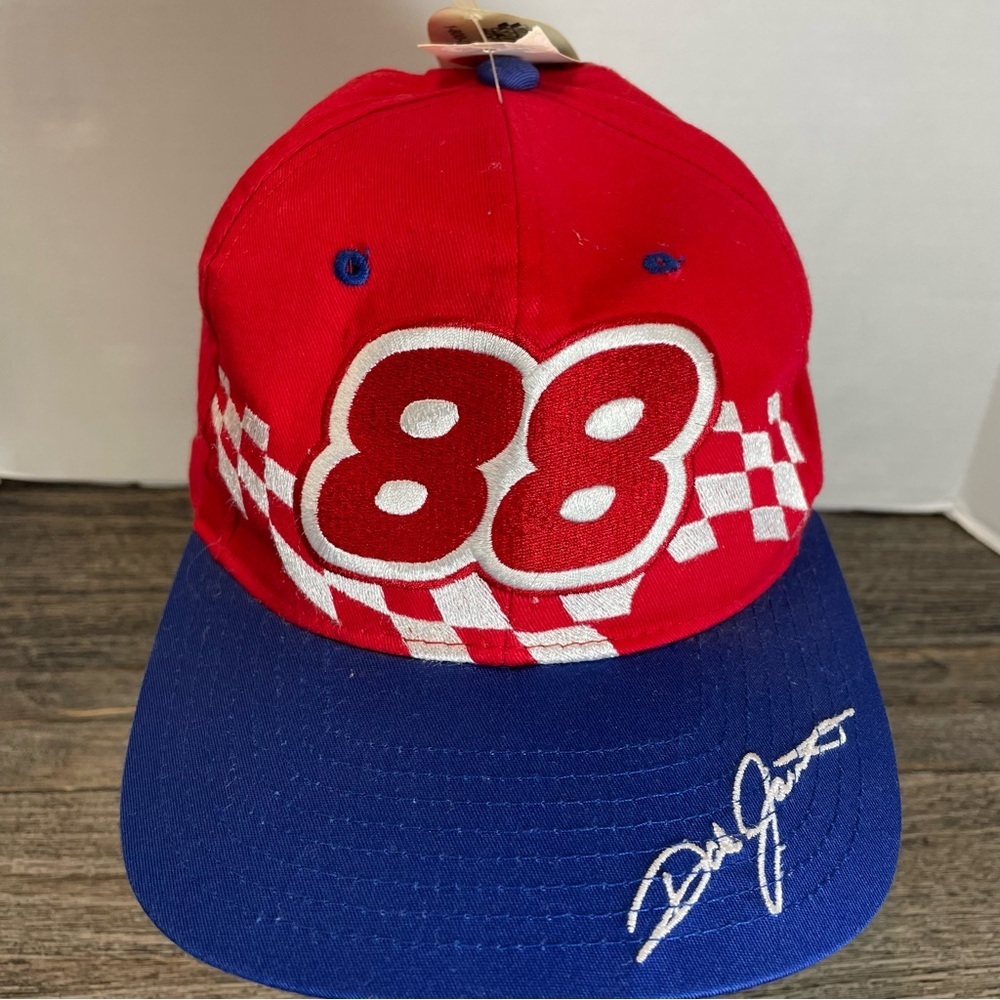 NASCAR Red Hat with Logo Patch. Dale Jarrett. NWT. Cap. Race Day Apparel. - Picture 2 of 12